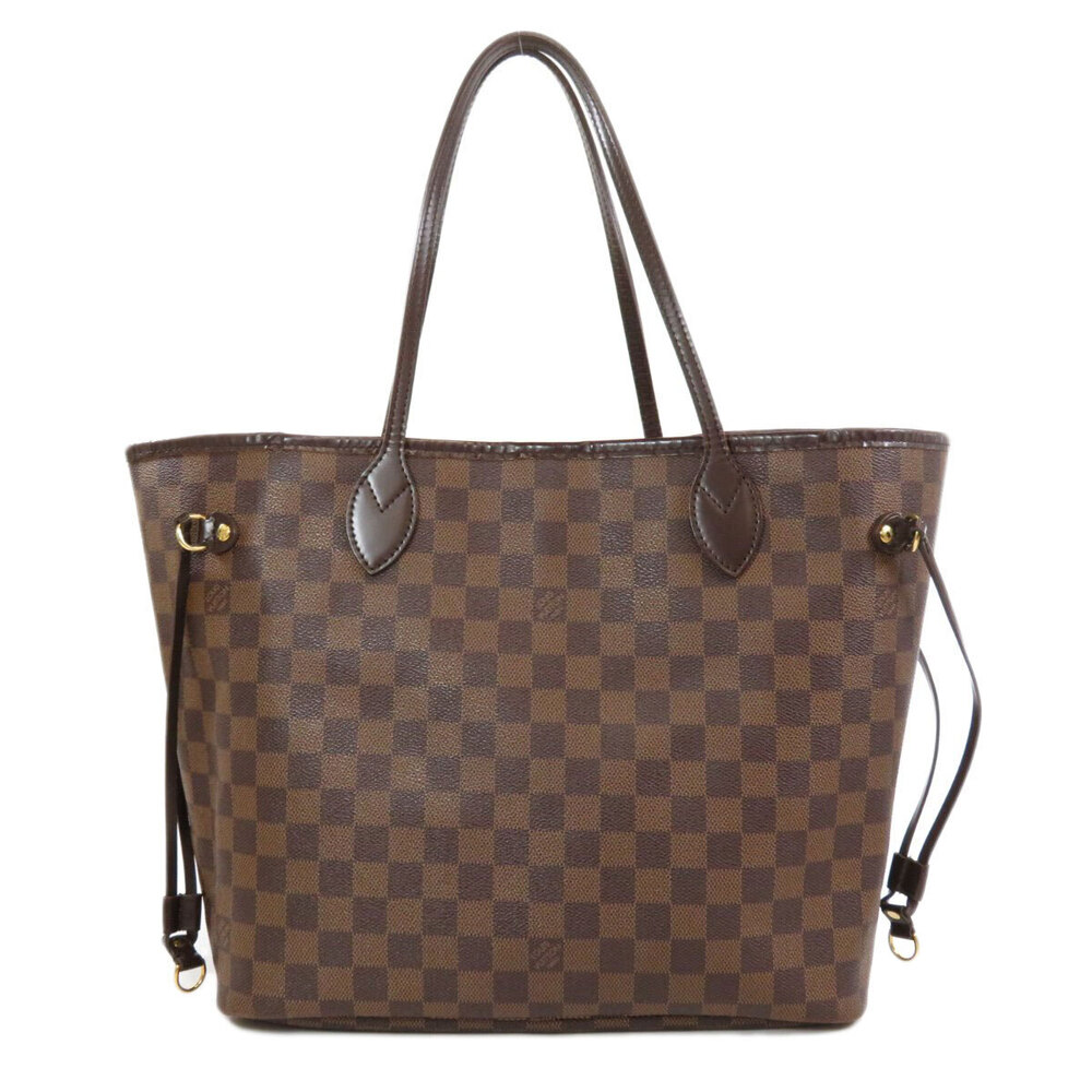 Louis Vuitton Tote Neverfull Canvas Damier Bag Brown